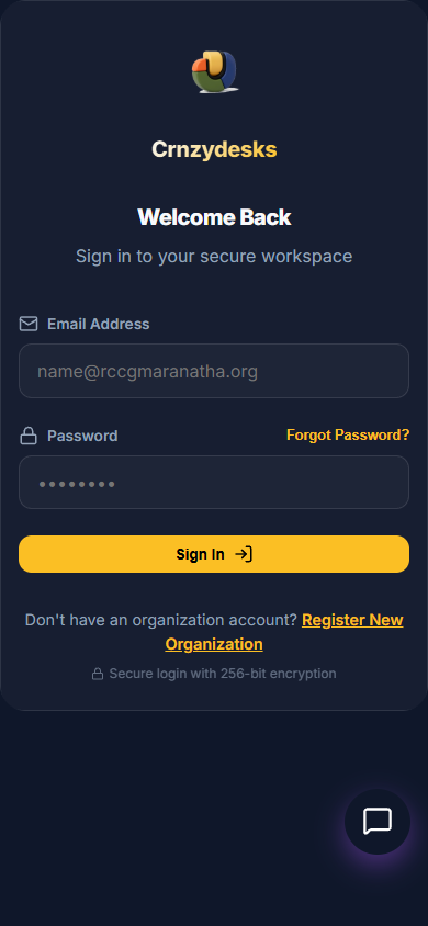 Login Screen